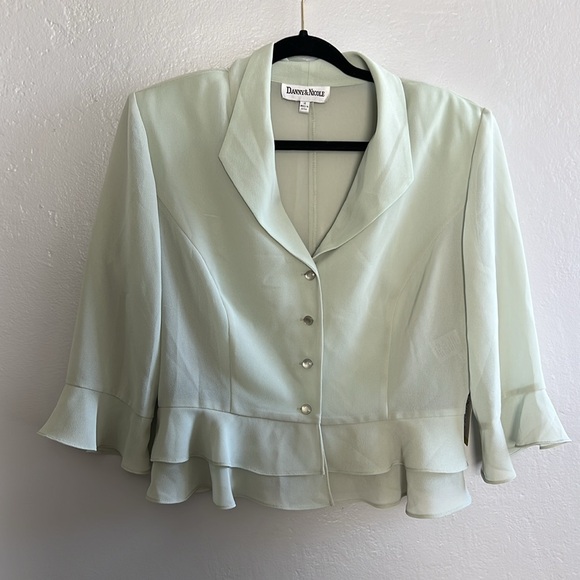 Danny & Nicole Mint Green Blazer - Picture 3 of 9